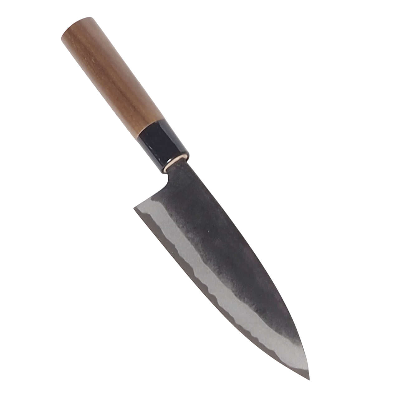 堺打刃物　黒打　出刃　舟行　150mm 包丁　白鋼　和包丁　未使用　釣り 舟行包丁 黒打ち仕上げ 両刃 白鋼 通販 / 土佐刃物 販売 土佐打刃物屋
