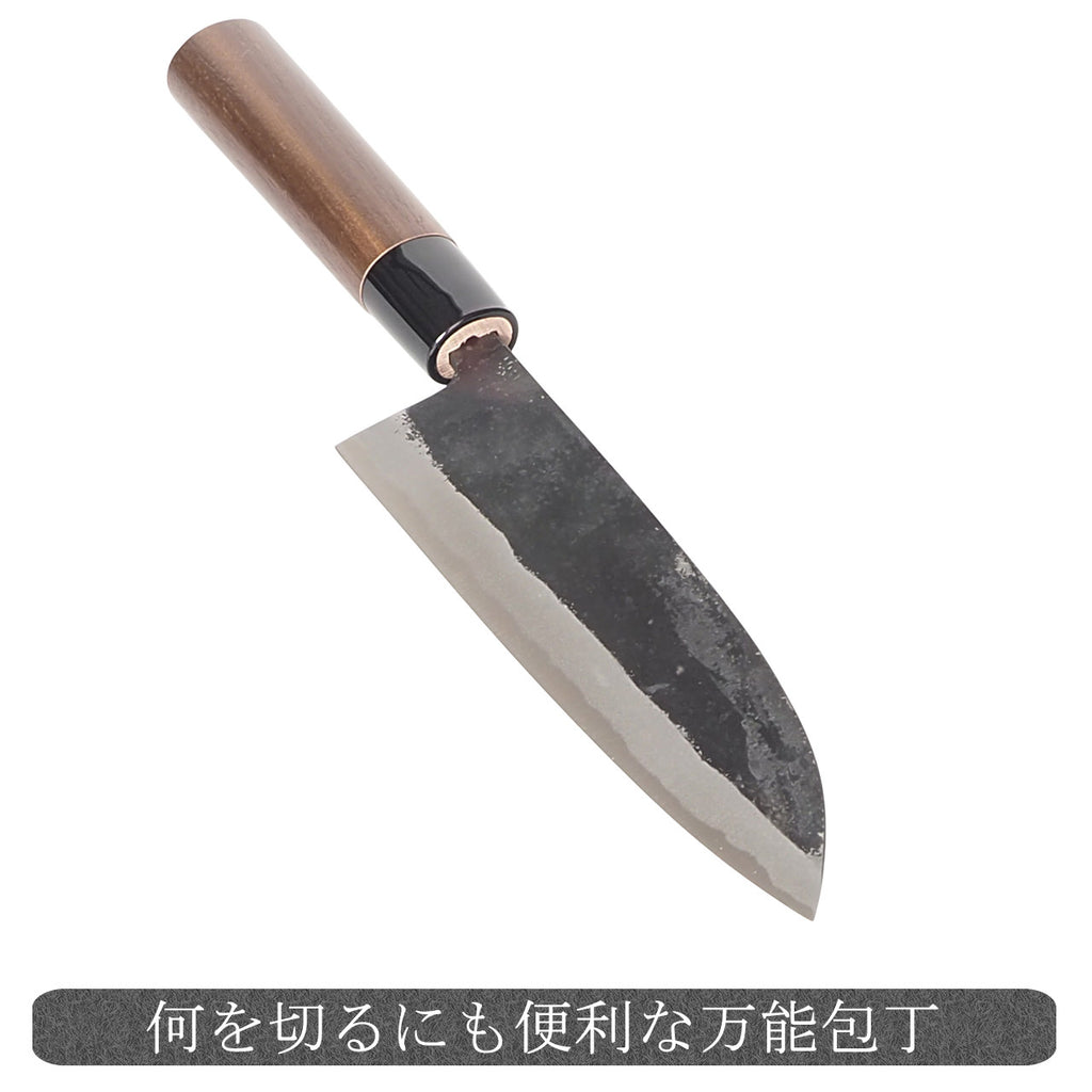 三徳包丁 黒打ち仕上げ 青鋼 通販 / 土佐刃物 販売 土佐打刃物屋