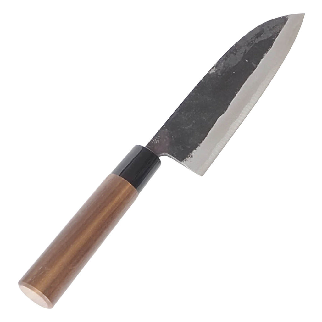 【中古】土佐打刃物　出刃包丁　両刃　青二？　黒打仕上　合羽橋　徳蔵 sakai-fukui_2900000848887