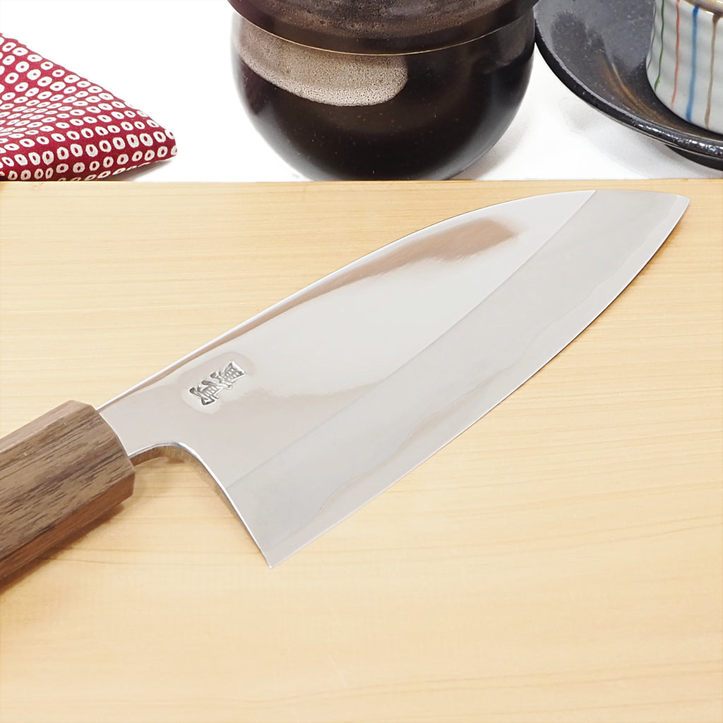黒鳥 出刃包丁 両刃 鏡面仕上げ 通販 / 土佐刃物 販売 土佐打刃物屋